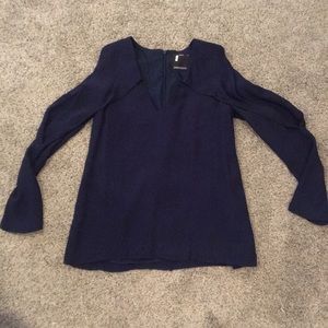 Cut out Navy Blouse